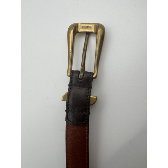 Coach Brown Leather Belt Size S - Picture 3 of 5